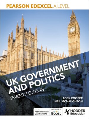 cover image of Pearson Edexcel a Level UK Government and Politics